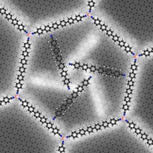 Nano-rotor in its Honeycomb Cage